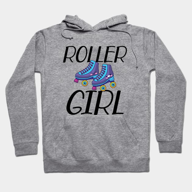 Roller Girl - Roller skating Hoodie by KC Happy Shop